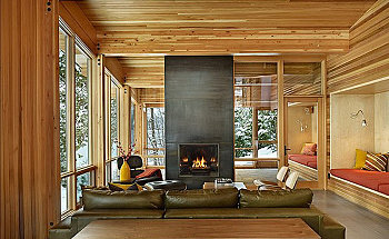 Wenatchee-Lake-Living-Room-Interior-Design-with-Fireplace-by-DeForest-Architect-in-Washington