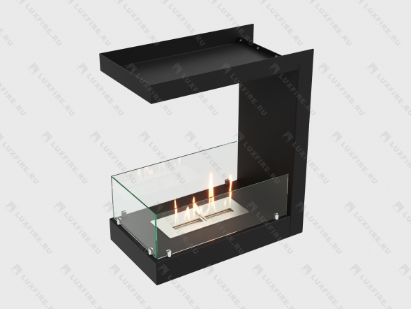 Встроенный биокамин Lux Fire Торцевой 555 М