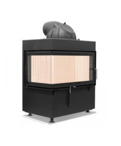 Каминная топка Hoxter ECKA 70/40/38LN Левосторонняя с чугунным дымосборником