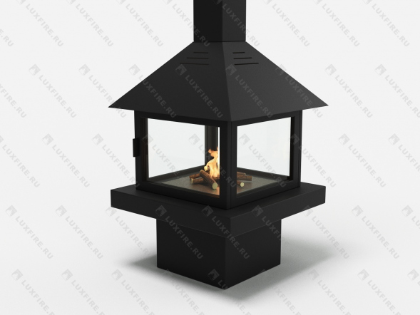 Островной биокамин GOOD FIRE Куб 850