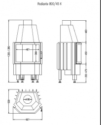 Топка Hark Radiante 800/45 K