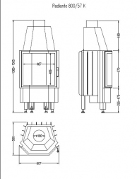 Топка Hark Radiante 800/57 K