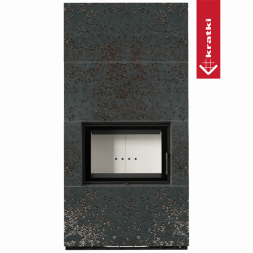 Каминокомплект Kratki PRO FLOKI OXIDE NERO (Белая футеровка)