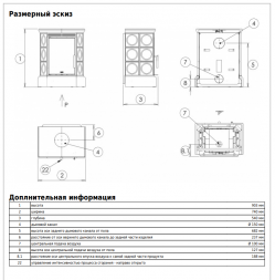 Печь ABX HELVETIA Exclusive кафельный цоколь