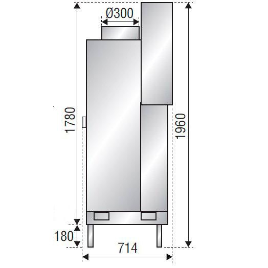Каминная топка F1400 axis