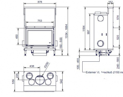 Топка Hark Radiante 850 H ECOplus
