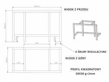 Подставка под каминные топки W16-W17