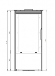 Печь-камин EMBER SKI-211/210 ручное регулирование, черный