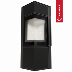 Печь Kratki PRO TORA/S 8 кВт Nero Assoluto (Белая футеровка)