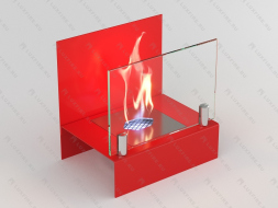 Настольный биокамин Lux Fire &amp;quot;Афиша&amp;quot; S (красный)